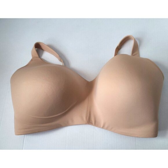AUDEN Lightly Lined Wire-Free Bra Size 40G Nude/Beige Full Coverage NWOT - Picture 1 of 7